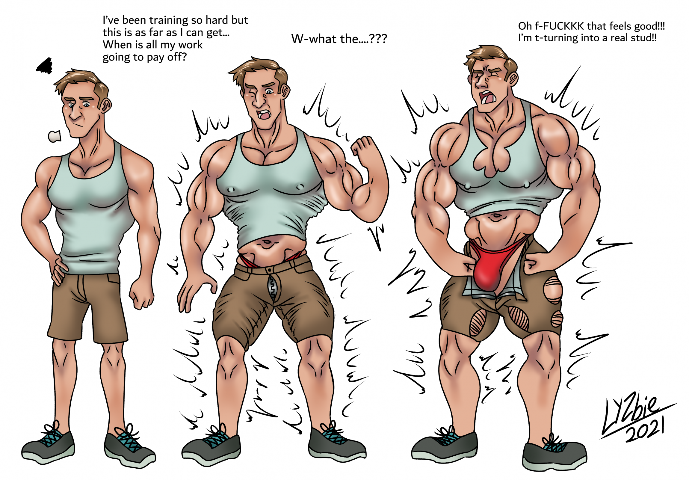 Male muscle growth tf