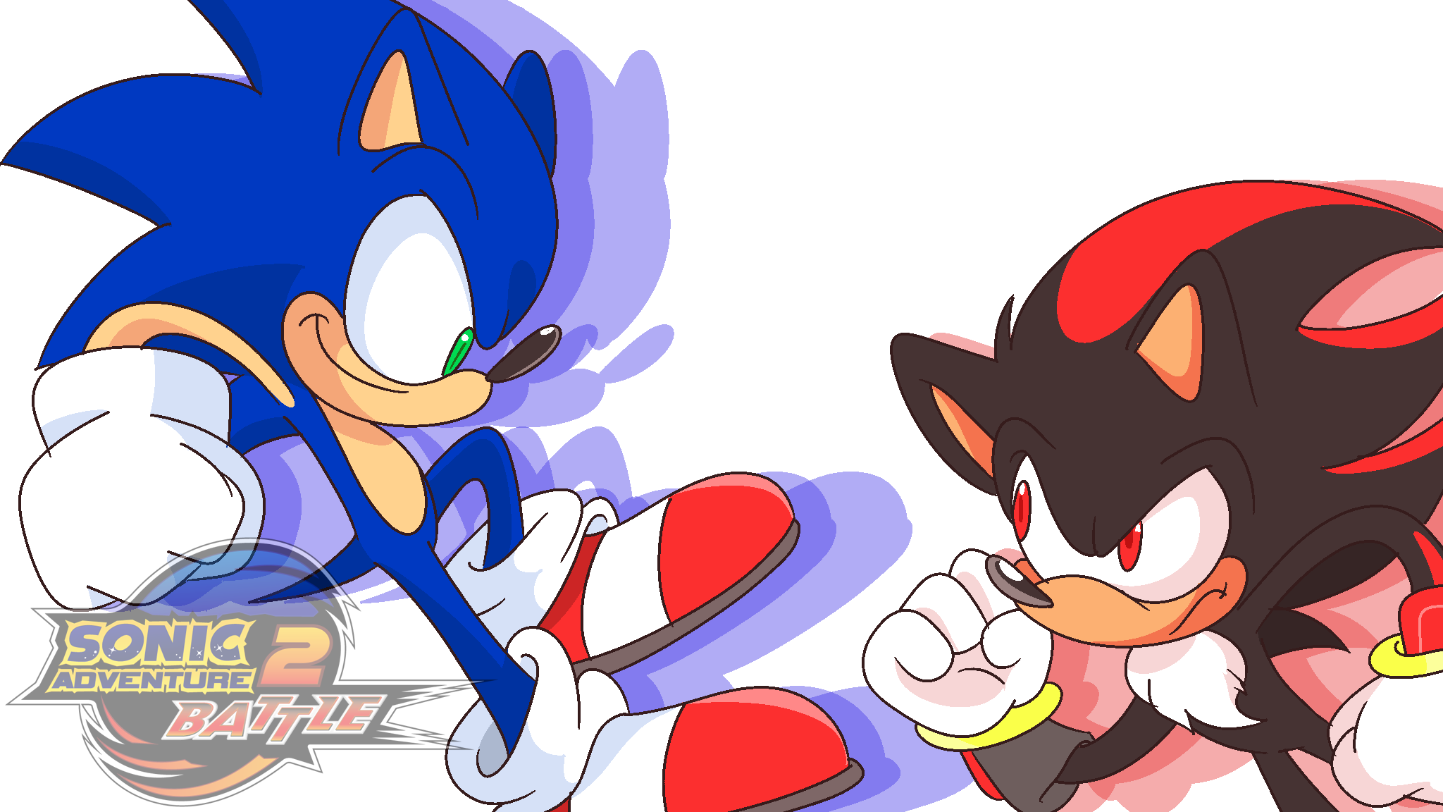 Official Artwork 1 - Shadow The Hedgehog Sonic Battle Transparent