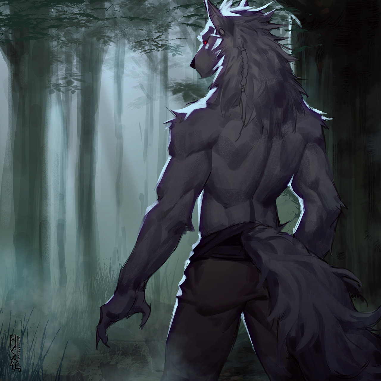 Furry wolf