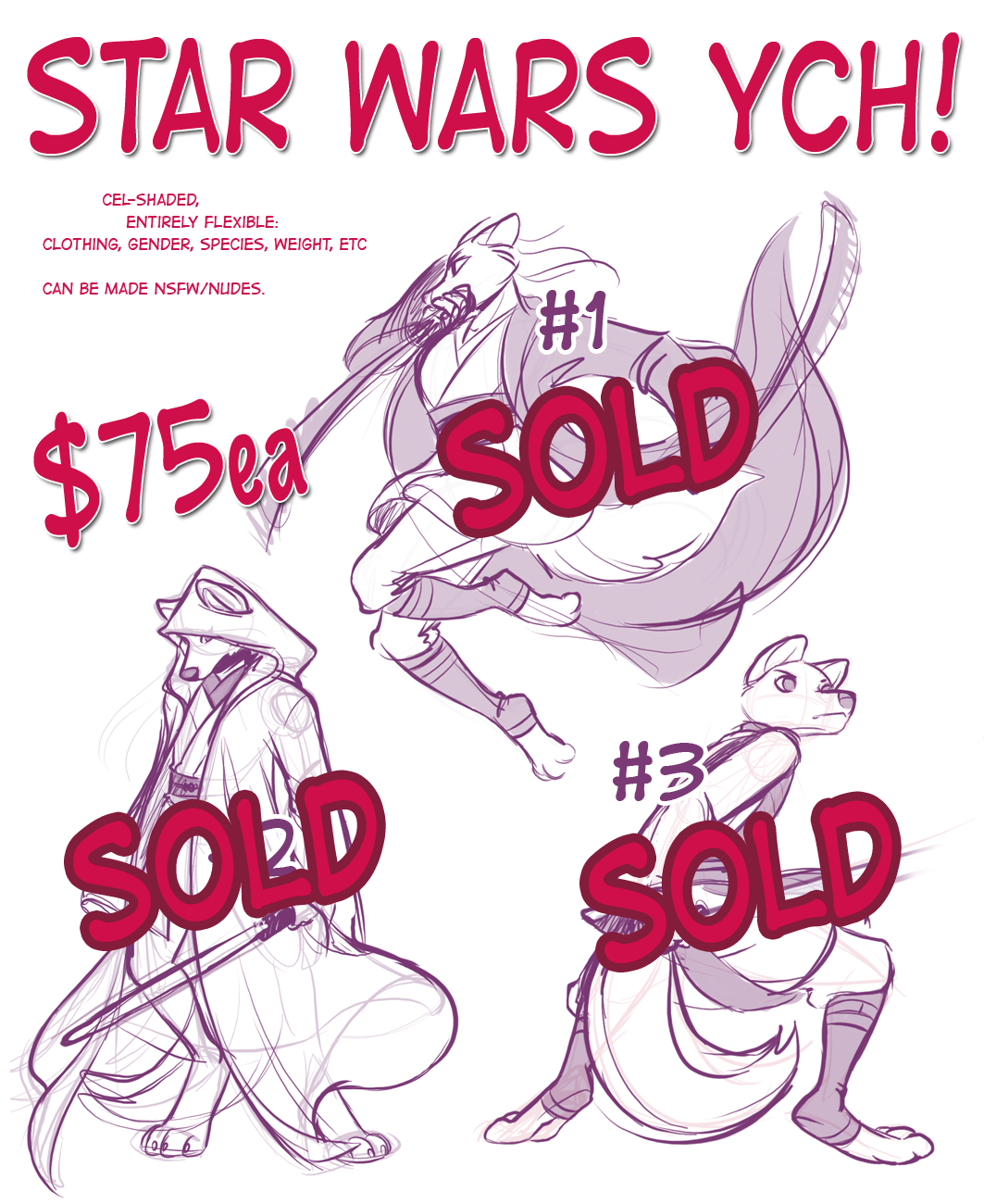 Star Wars (Jedi/Sith) YCHs! [SOLD OUT] by Machati-sama -- Fur Affinity  [dot] net