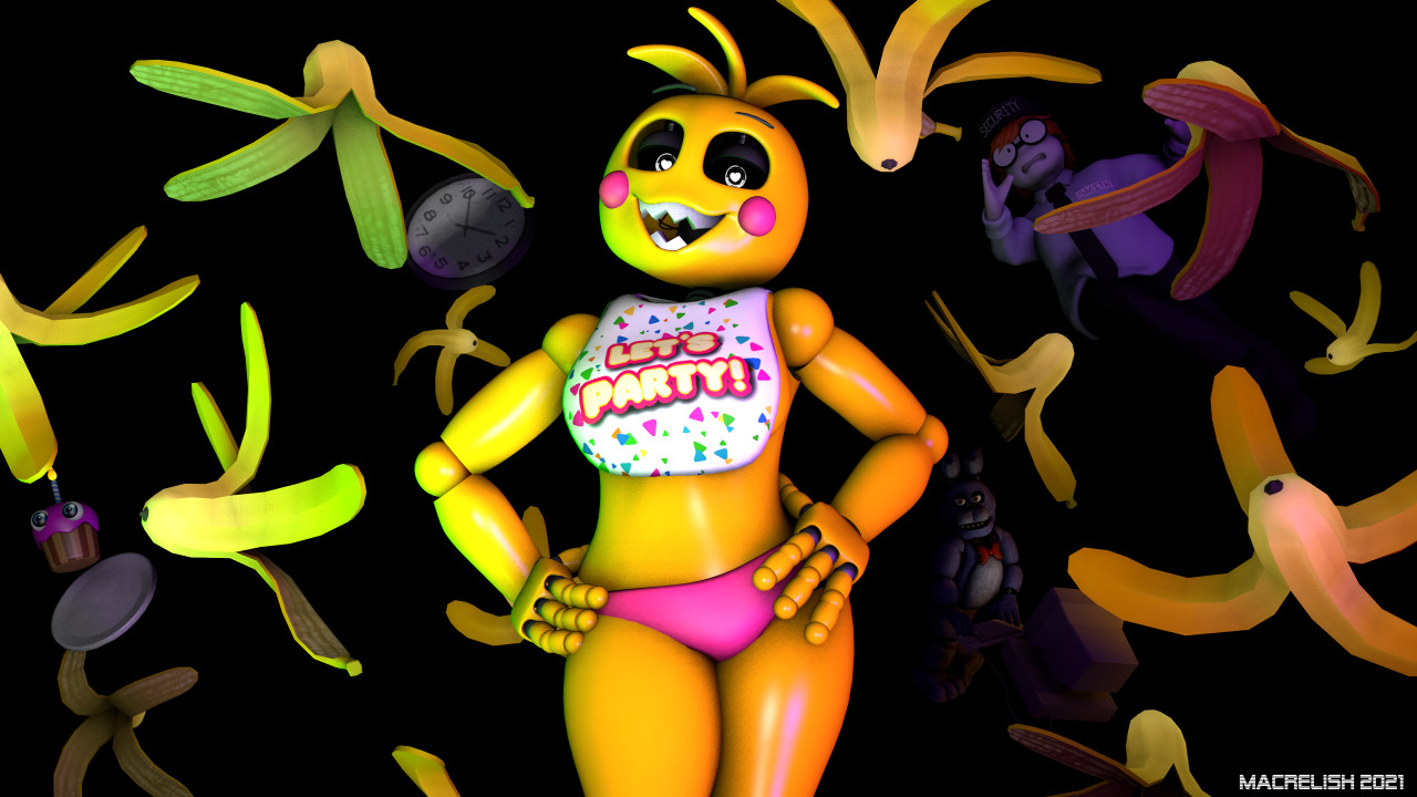 Chica Goes Bananas (FNAF) by MacRelish -- Fur Affinity [dot] net