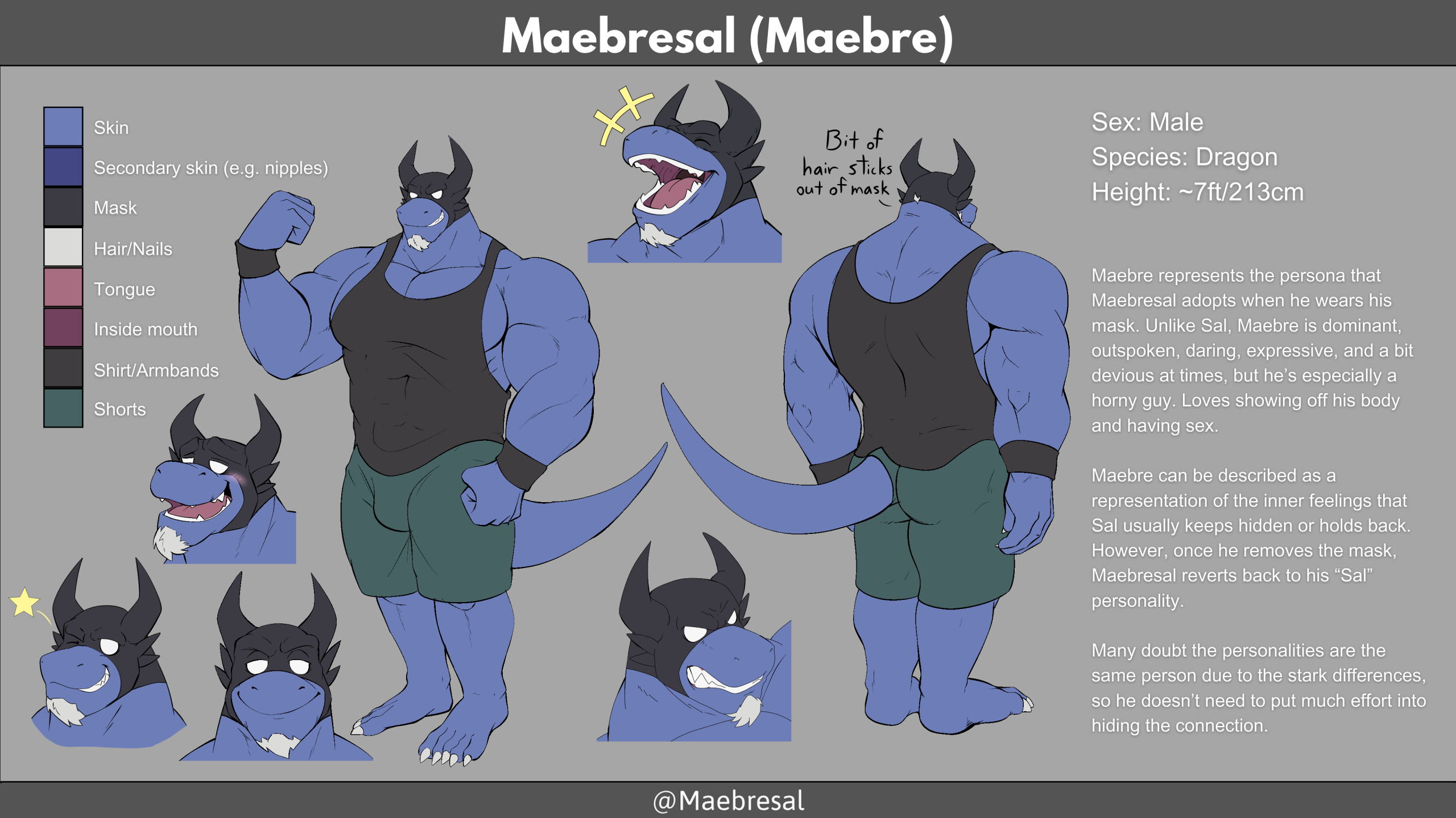 2023 Masked Maebresal Ref (Maebre) by Maebresal -- Fur Affinity [dot] net