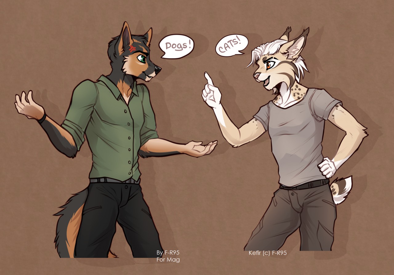 Dogs Rule, Cats Drool! (Discuss XP ) by magarnan -- Fur Affinity [dot] net