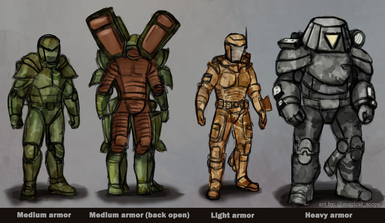 cool light armor designs