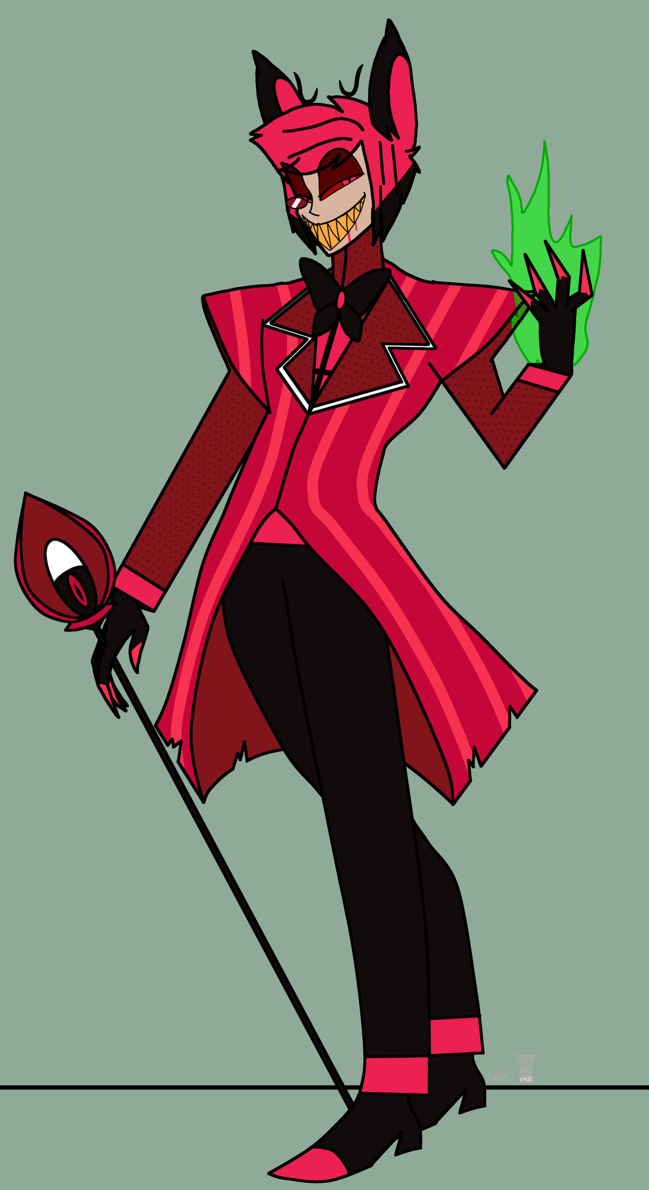 Fan Art- Alastor from Hazbin Hotel by Mahasu -- Fur Affinity [dot] net