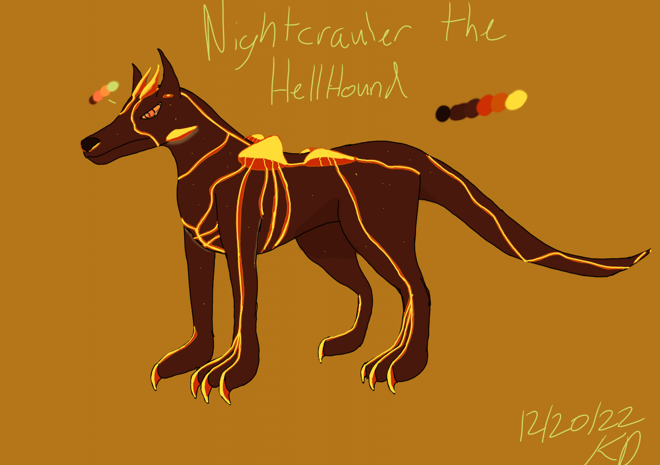 Nightcrawler now Magnoct the Hellhound by MakaAngel -- Fur