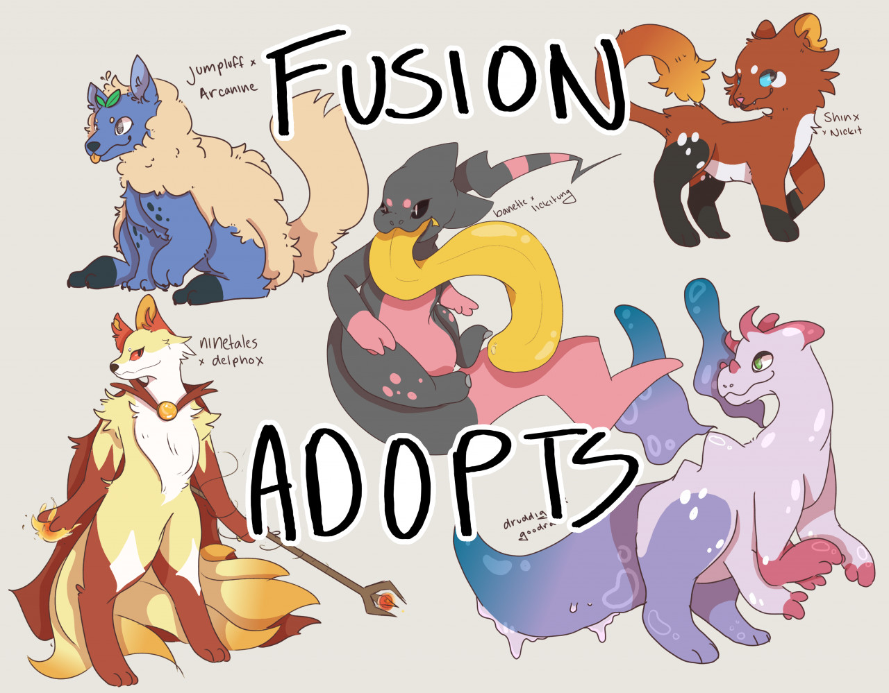 Pokémon Fusion Character Adopt 