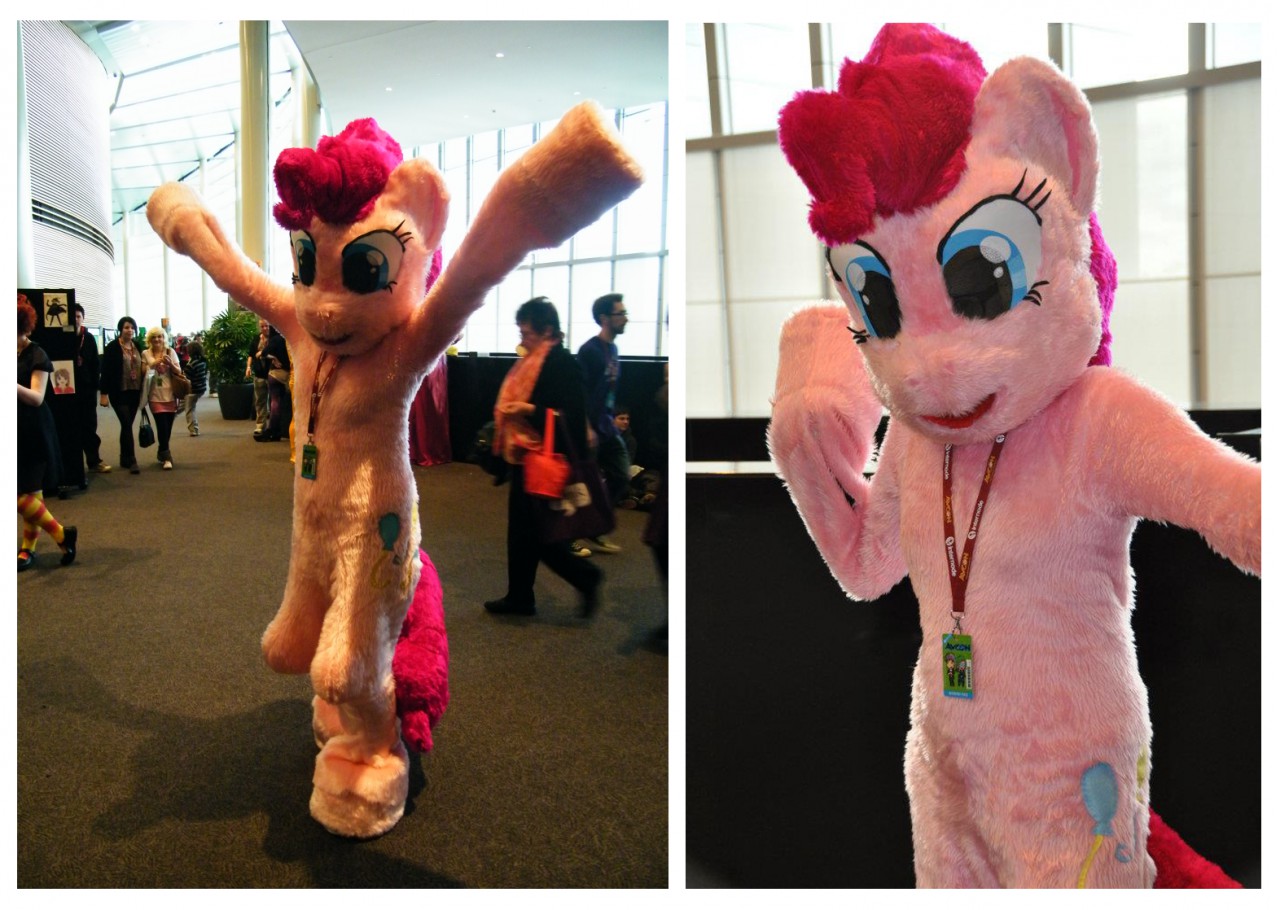 Pinkie Pie Cosplay 2012 by MakeBelievefurSuits Fur Affinity