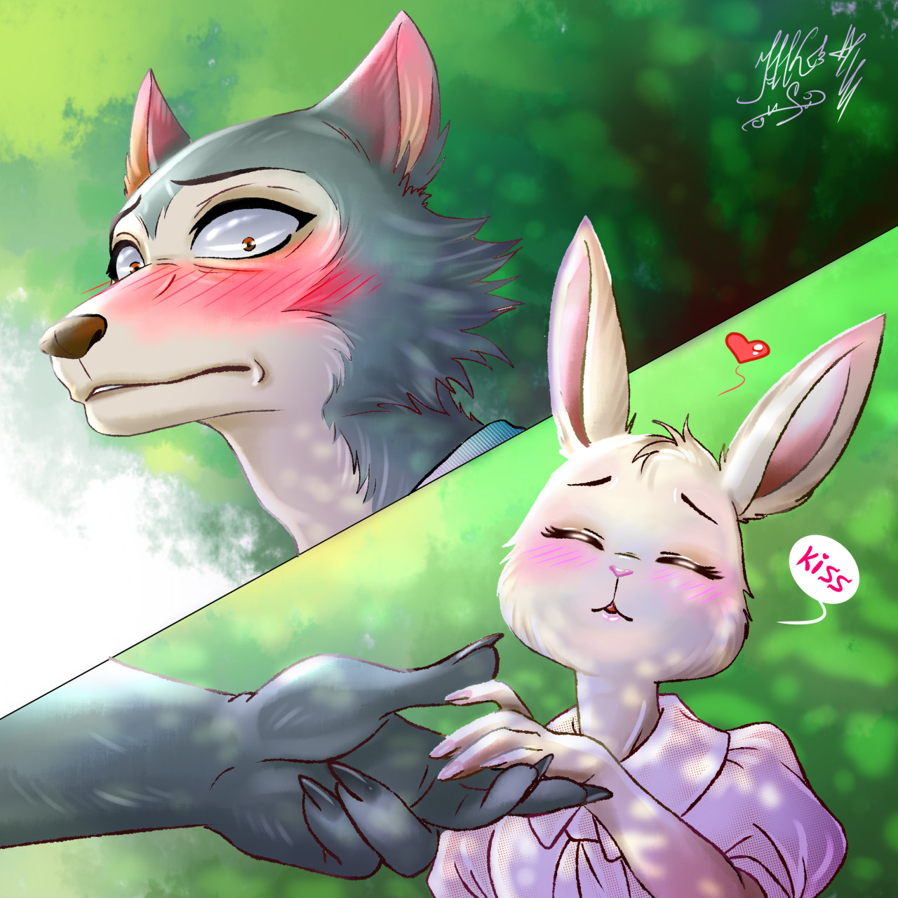 Kiss me? by Makoto-Thunderstorm -- Fur Affinity [dot] net