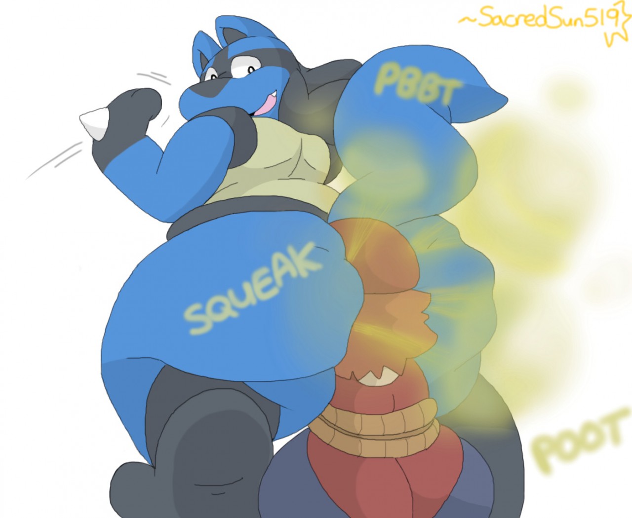 Lucario farts