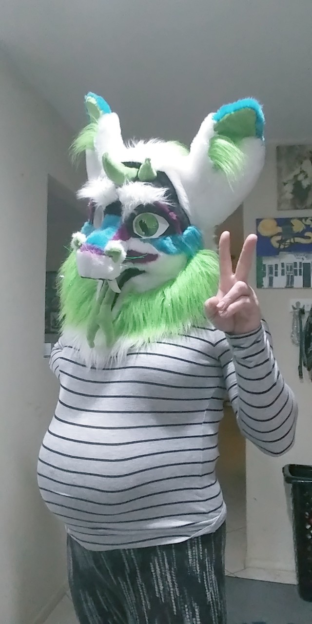 Pregnant fursuit