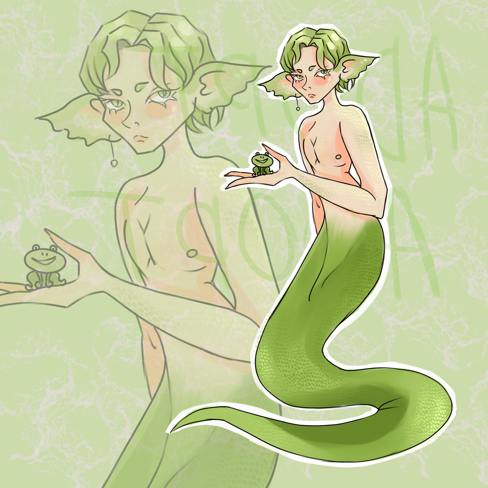 ADOPT Femboy Naga and his best friend Feosi the frog by Malifad -- Fur  Affinity [dot] net