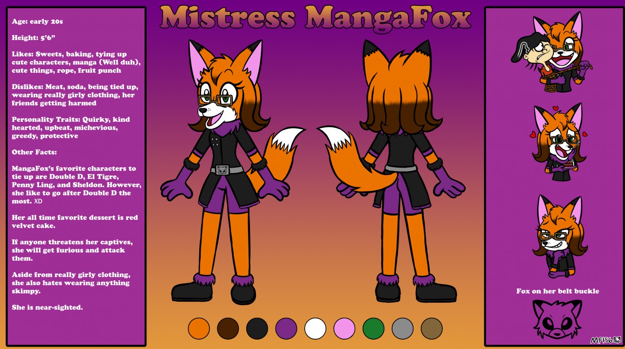 Mistress MangaFox Reference Sheet 2019 by MangaFox156 -- Fur Affinity [dot]  net