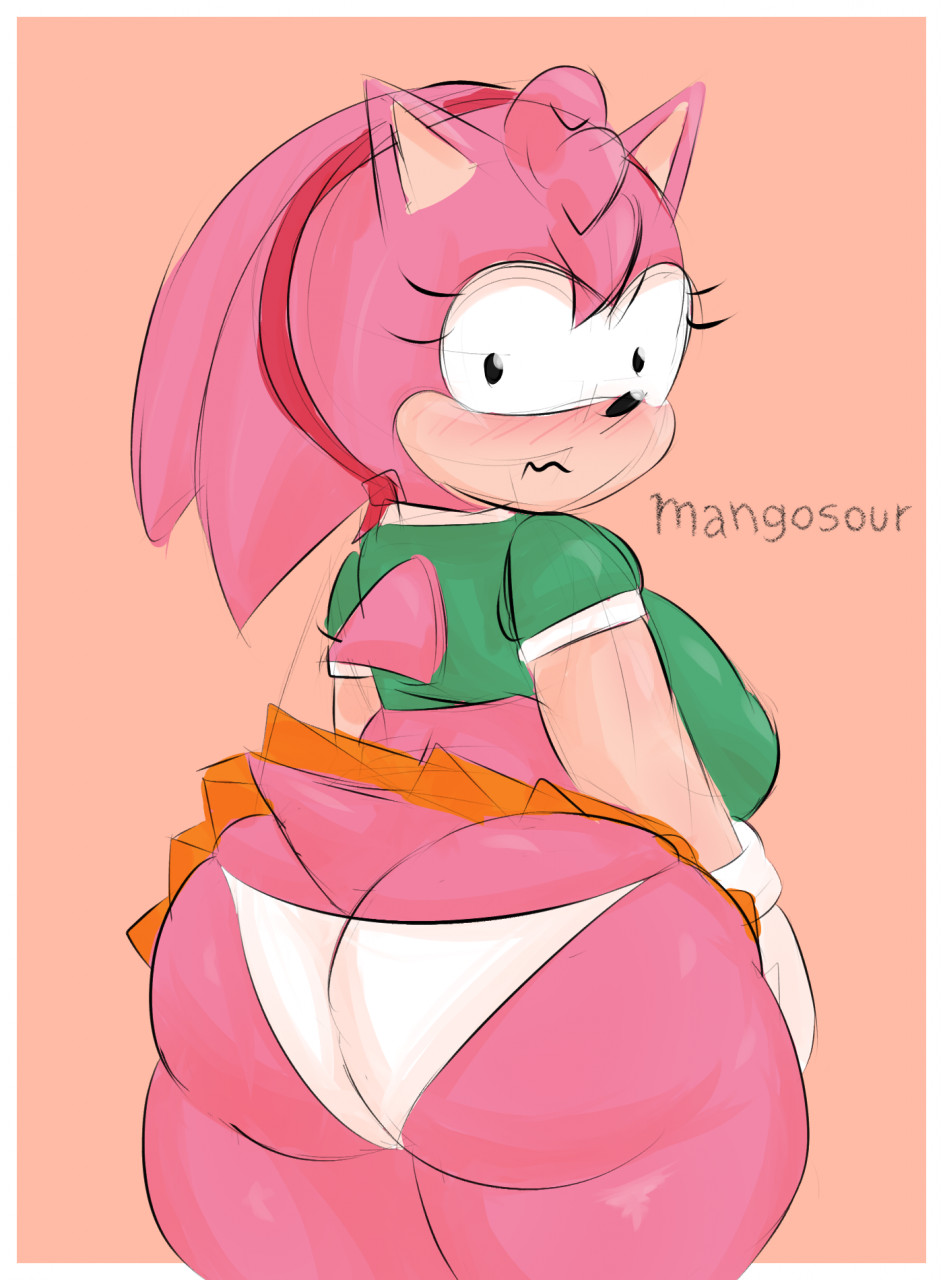 Fat Classic Amy Rose by mangosour -- Fur Affinity [dot] net