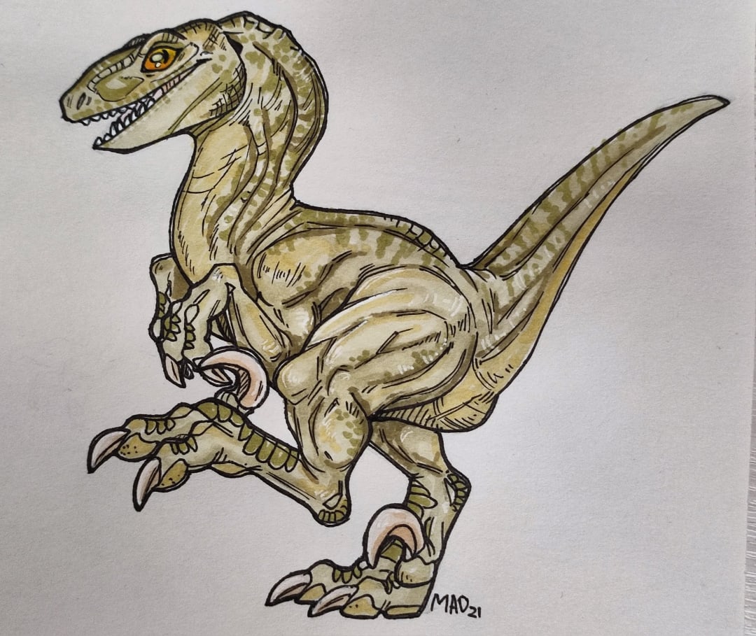 Dryptosaurus dinosaur, pencil drawing Stock Photo - Alamy