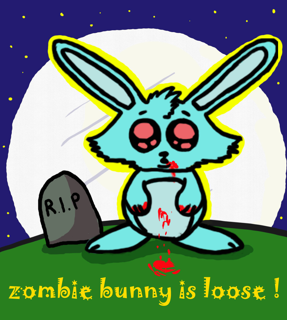 Zombie Bunny by marc96 -- Fur Affinity [dot] net