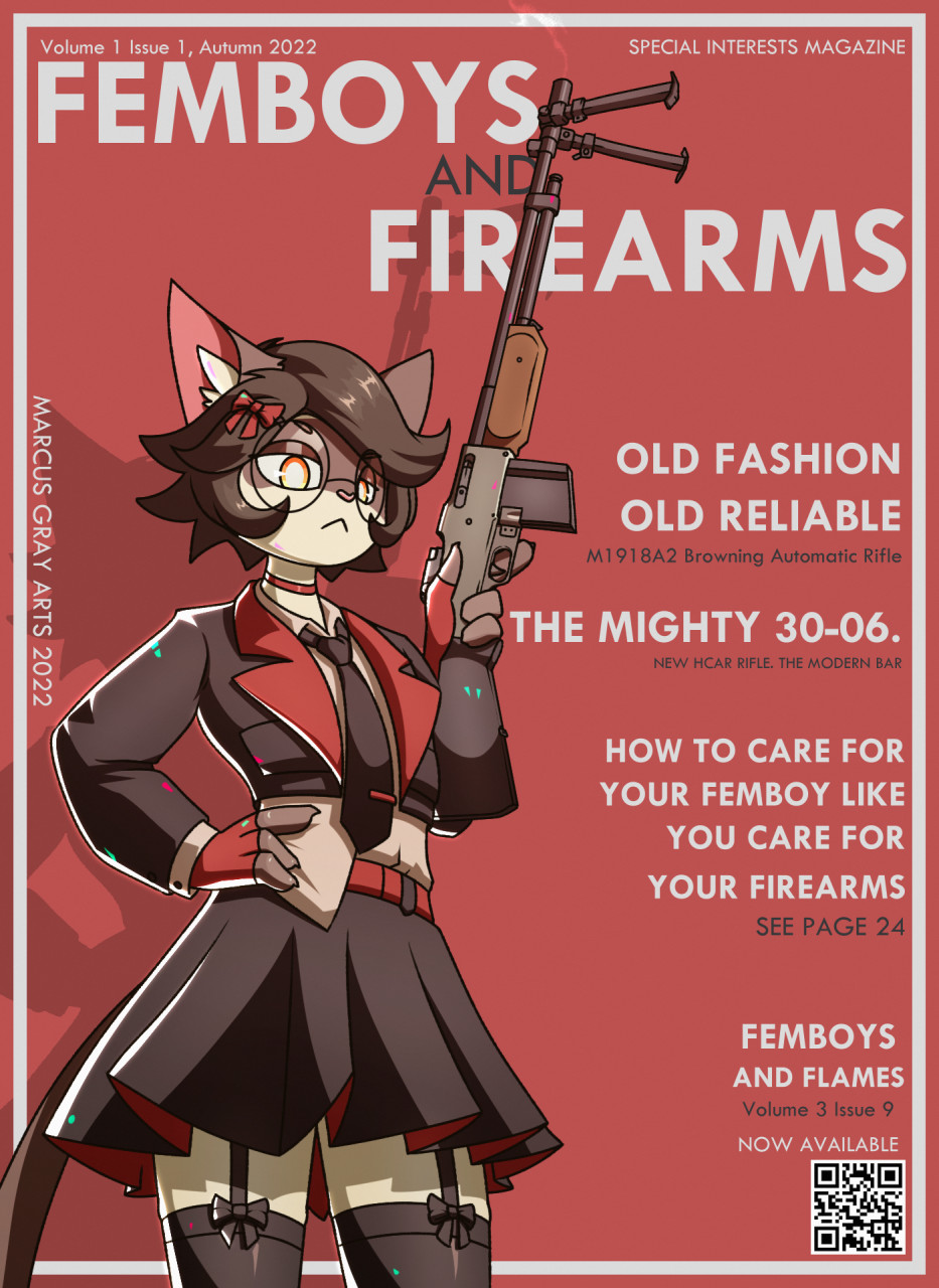 Femboy with guns