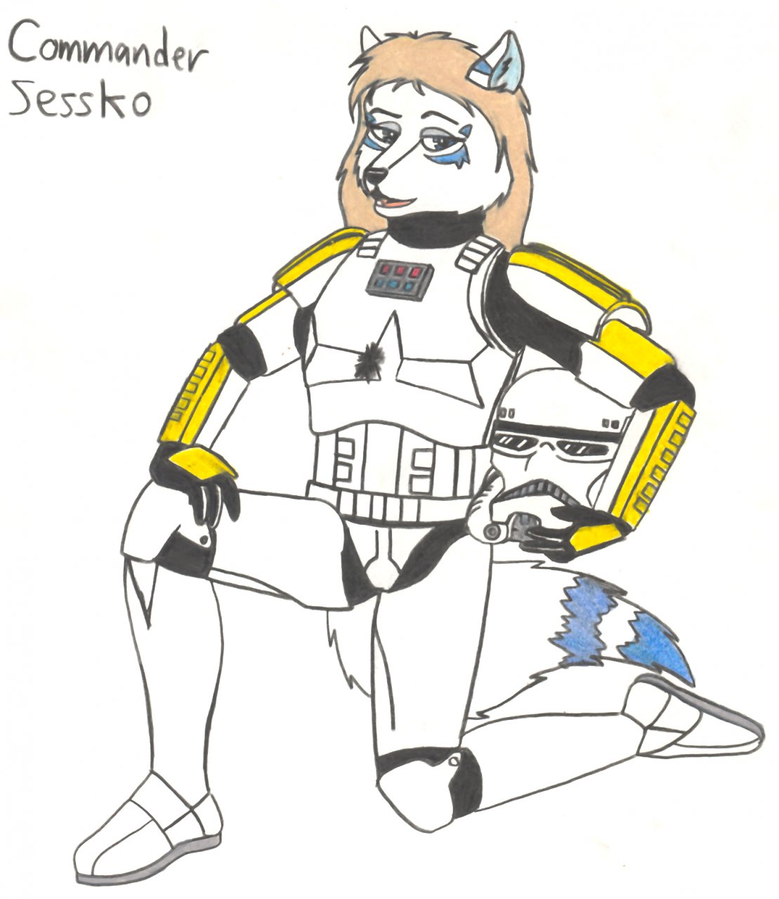 Commander Sessko (old drawing) by MarcusStarkiller -- Fur Affinity [dot] net