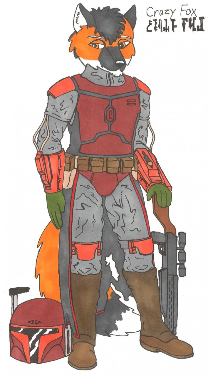 Crazy Fox, Mandalorian bounty hunter by MarcusStarkiller -- Fur Affinity  [dot] net