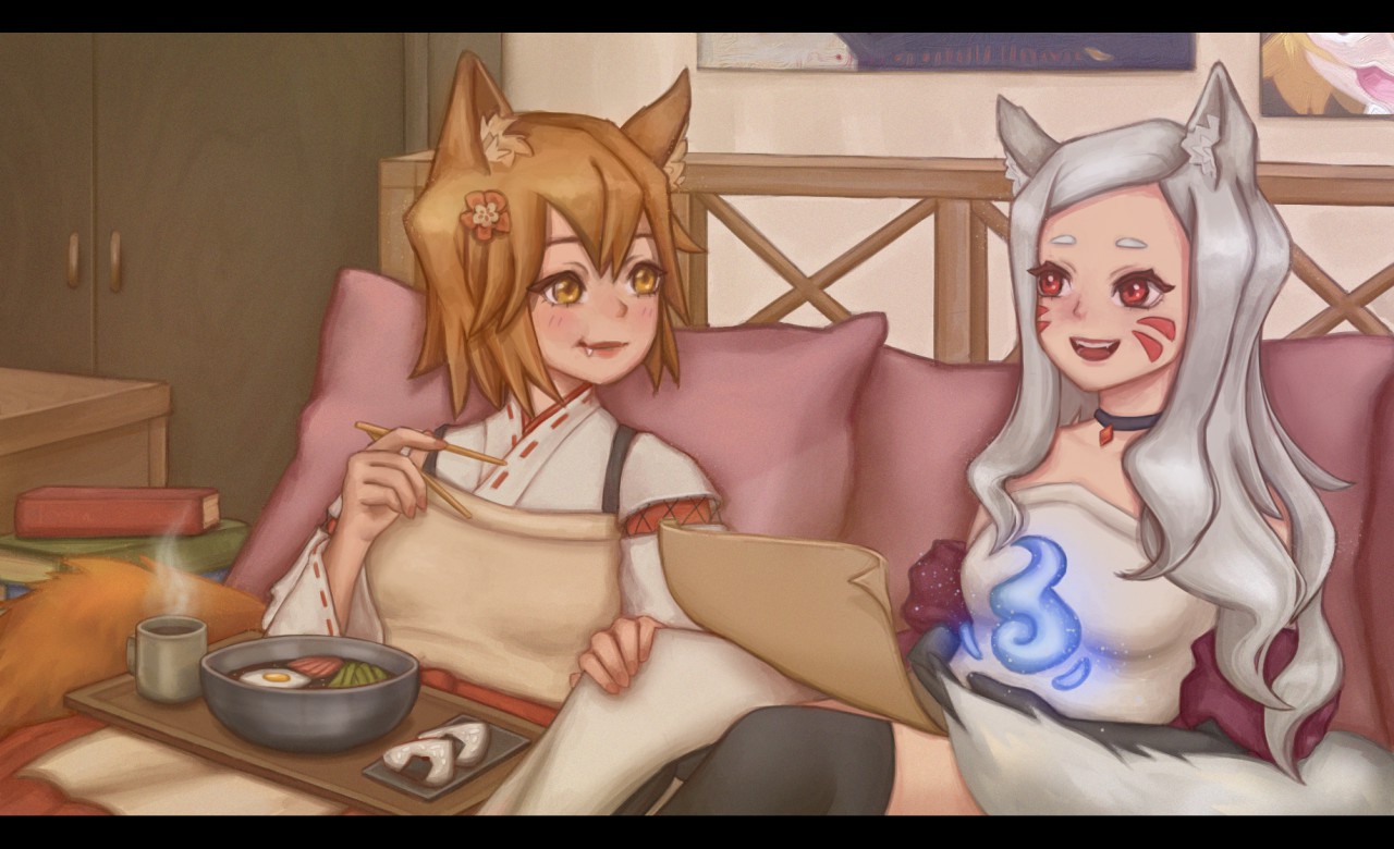 Senko and Shiro by mariellkino -- Fur Affinity [dot] net