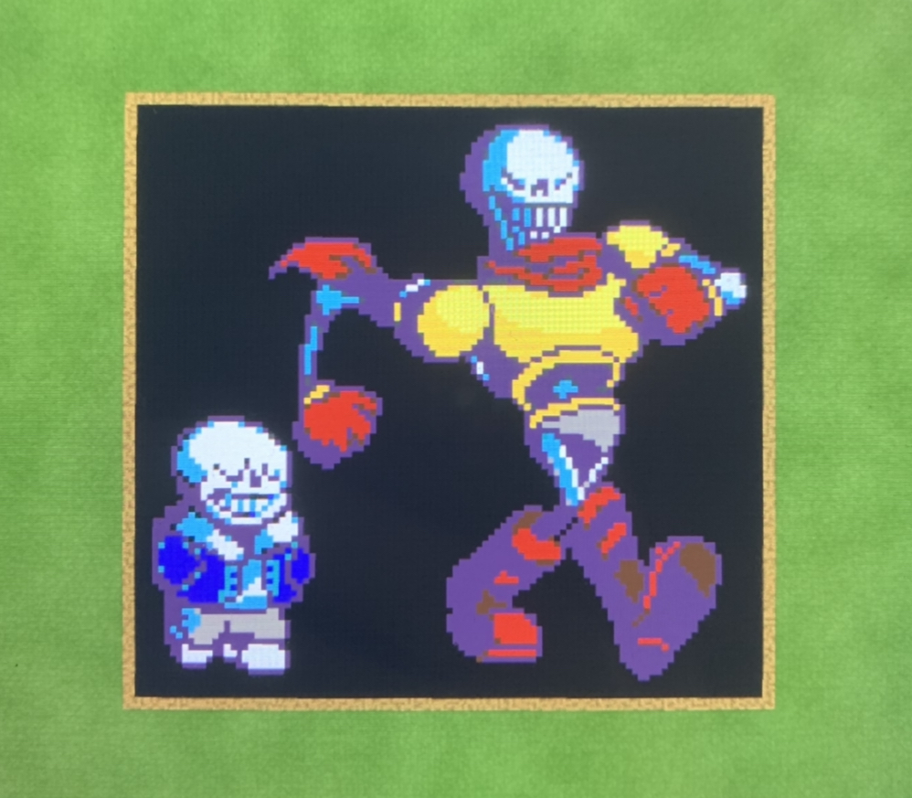 Papyrus and Sans Pixel Art