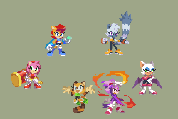 Female Sonic characters by marufabegum -- Fur Affinity [dot] net