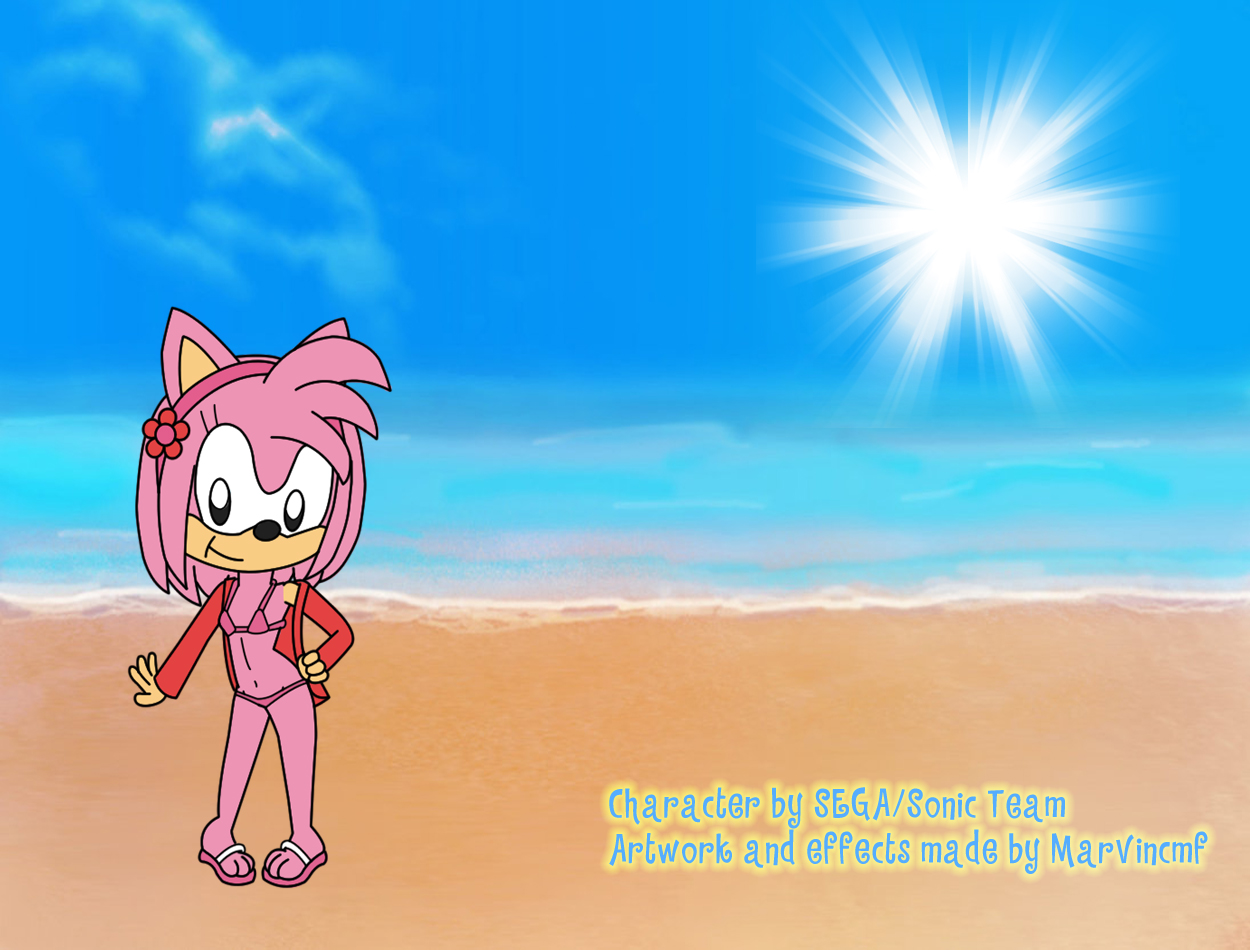 Classic Sonic & Amy Colored Version by MarnicIoso2 -- Fur Affinity [dot] net