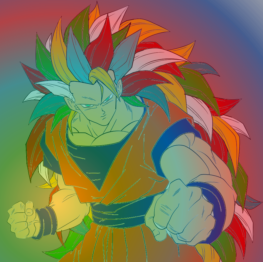 Evolution of Goku (Super Saiyan to Super Saiyan Rainbow) 