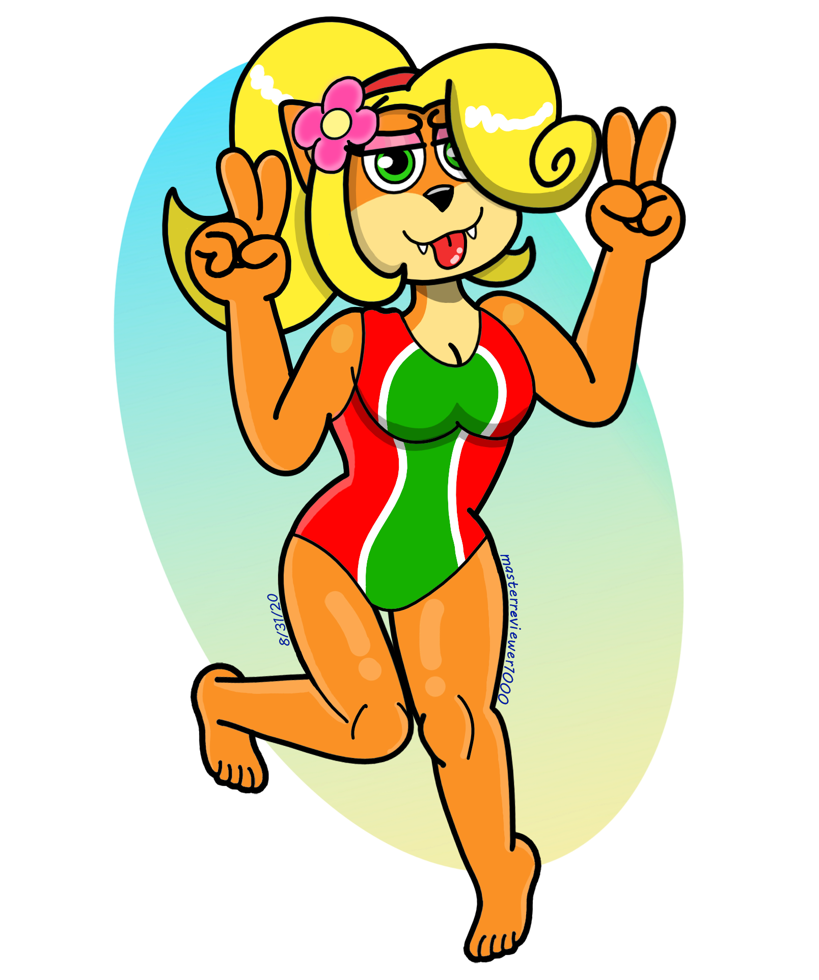 Swimsuit Coco CocoJam5 by masterreviewer1000 Fur Affinity