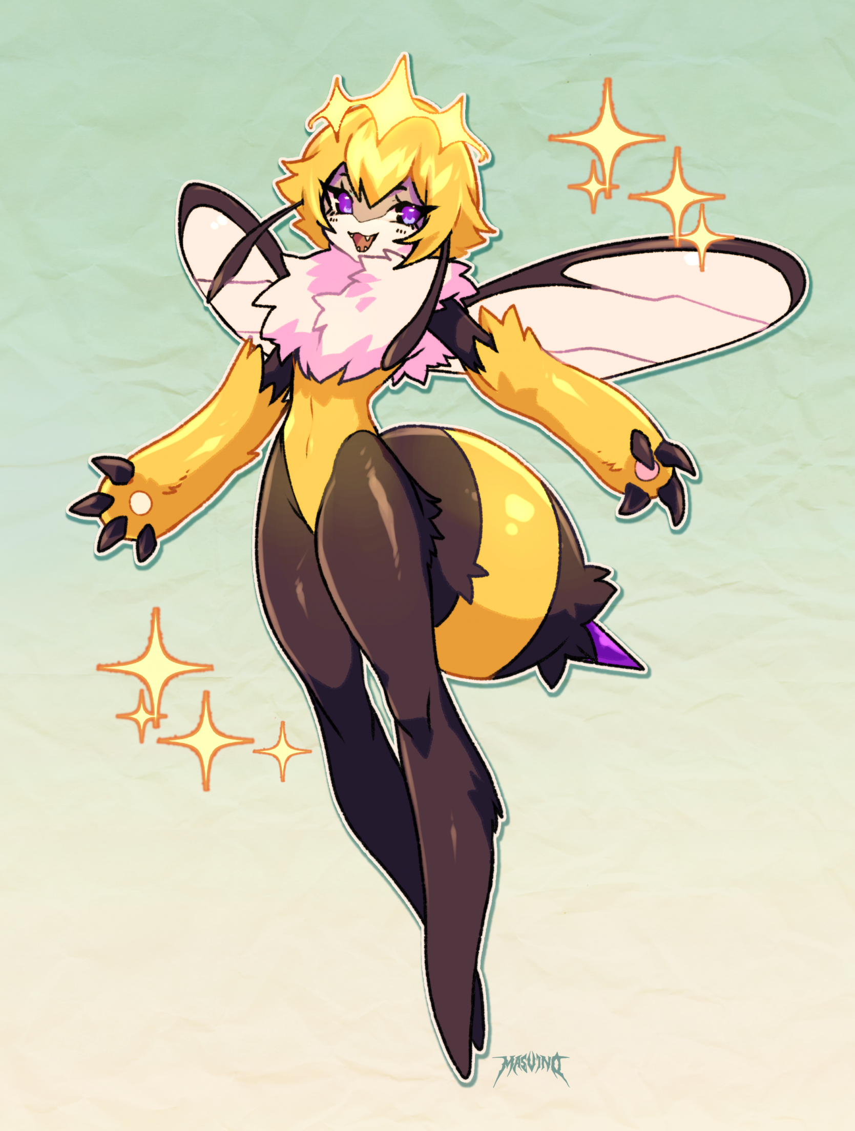 Solo Farming In The Towe queen bee by masvino -- Fur Affinity [dot] net