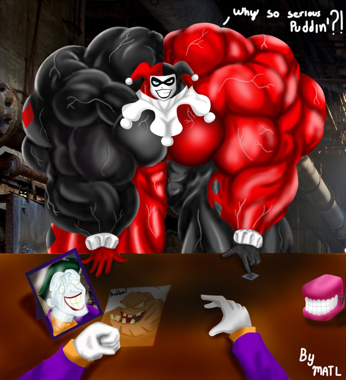 Harley quinn muscle growth