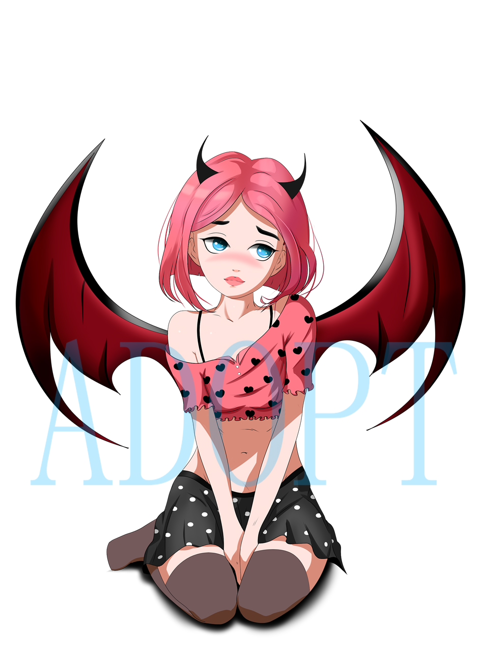 My OC little demon girl : r/AnimeART