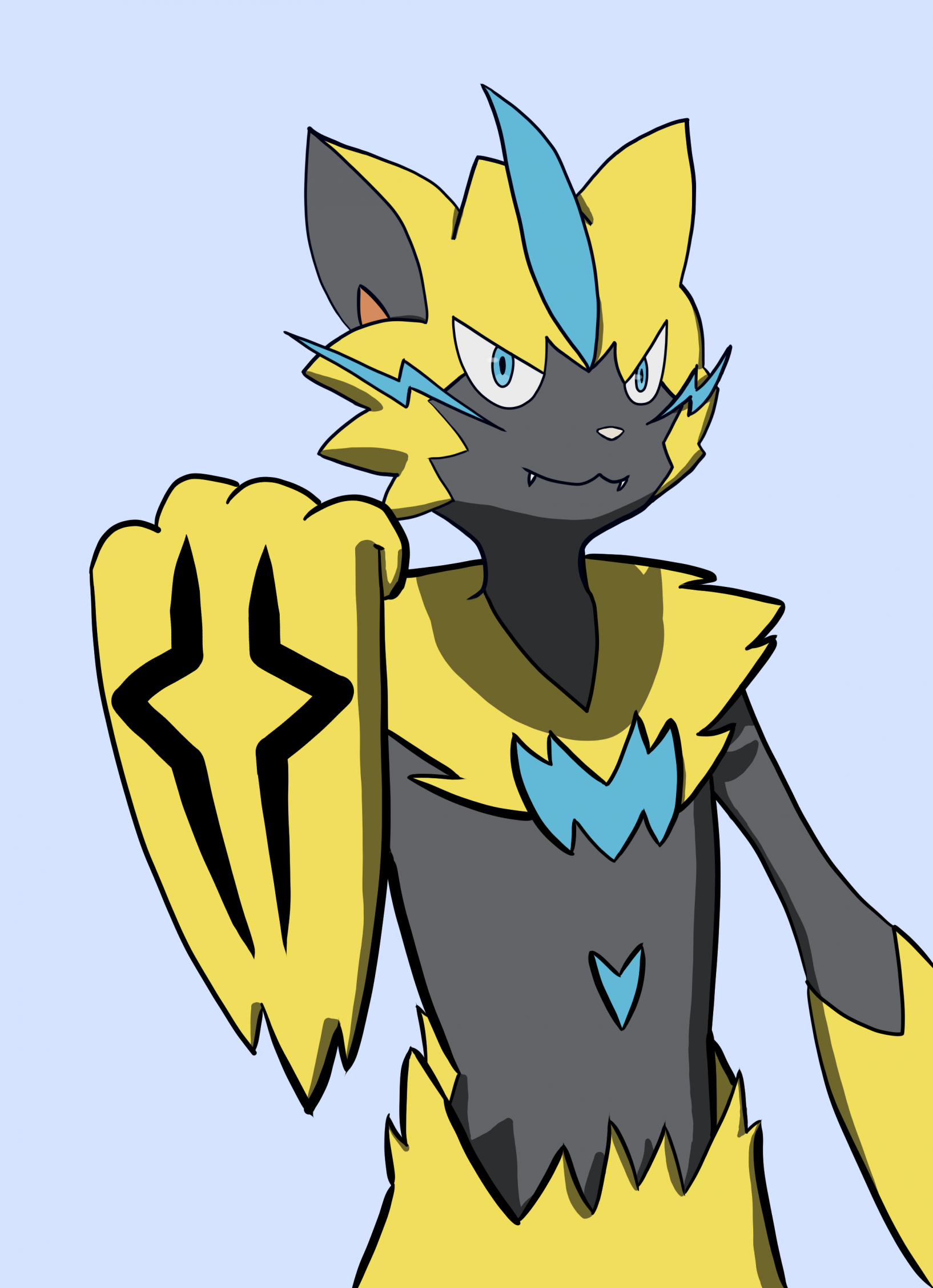 Zeraora in a cool pose