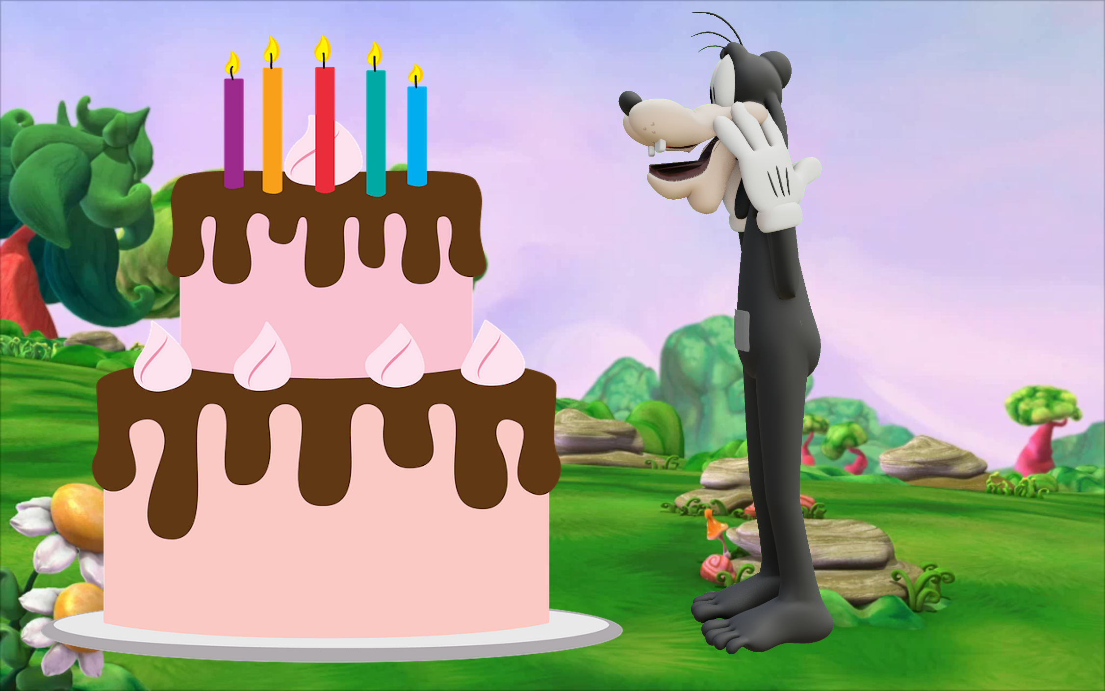 Goofy Birthday Cake Ideas Images (Pictures)
