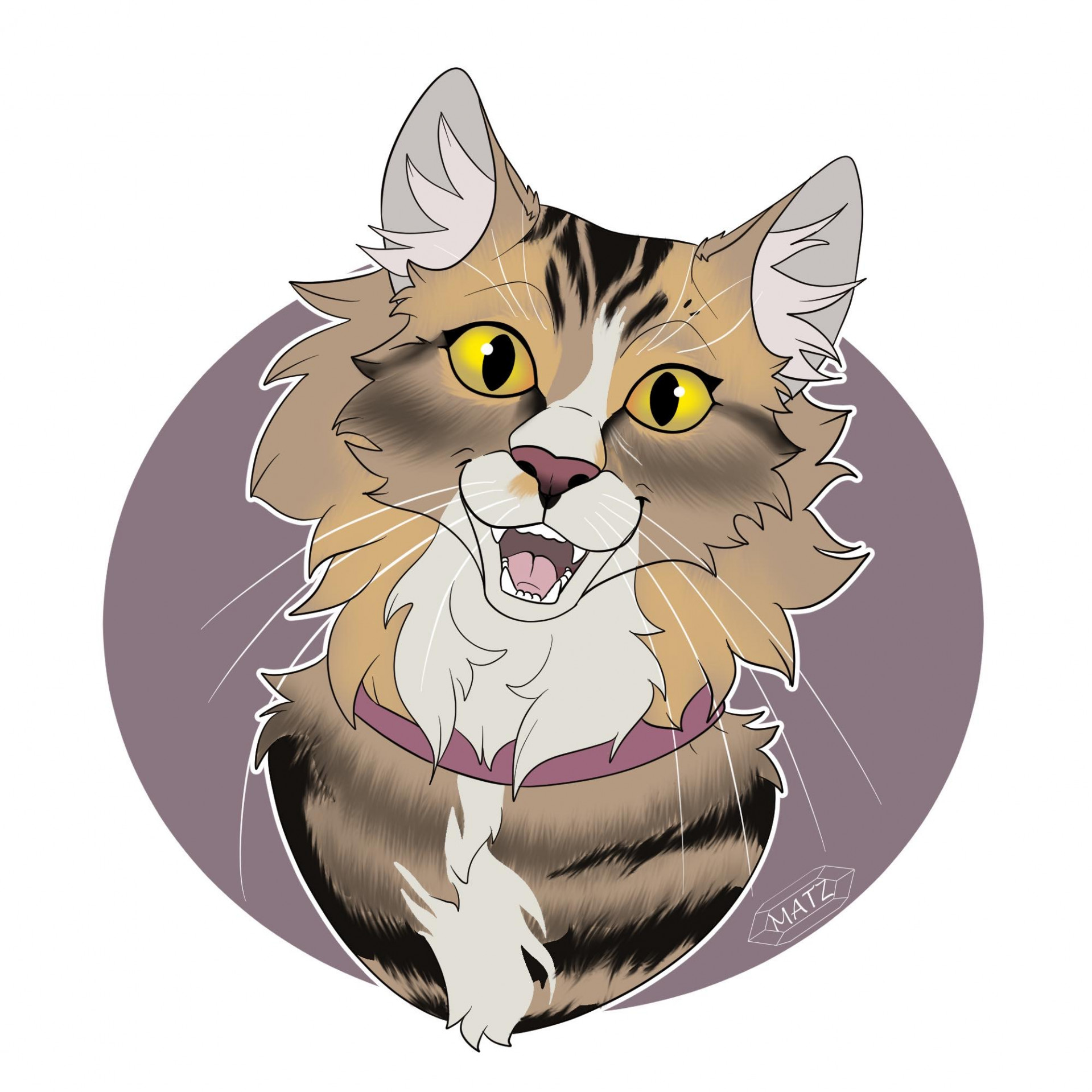 Cat bust - commission