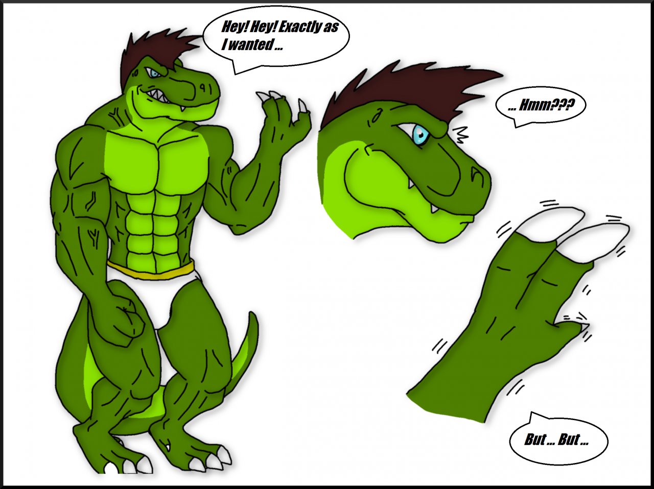 Transformation into Tyrannosaurus Rex page 3. 6 submissions. 