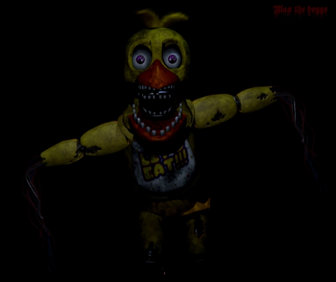 Withered FNaF 1 Chica by Maxthecutedoggo -- Fur Affinity [dot] net