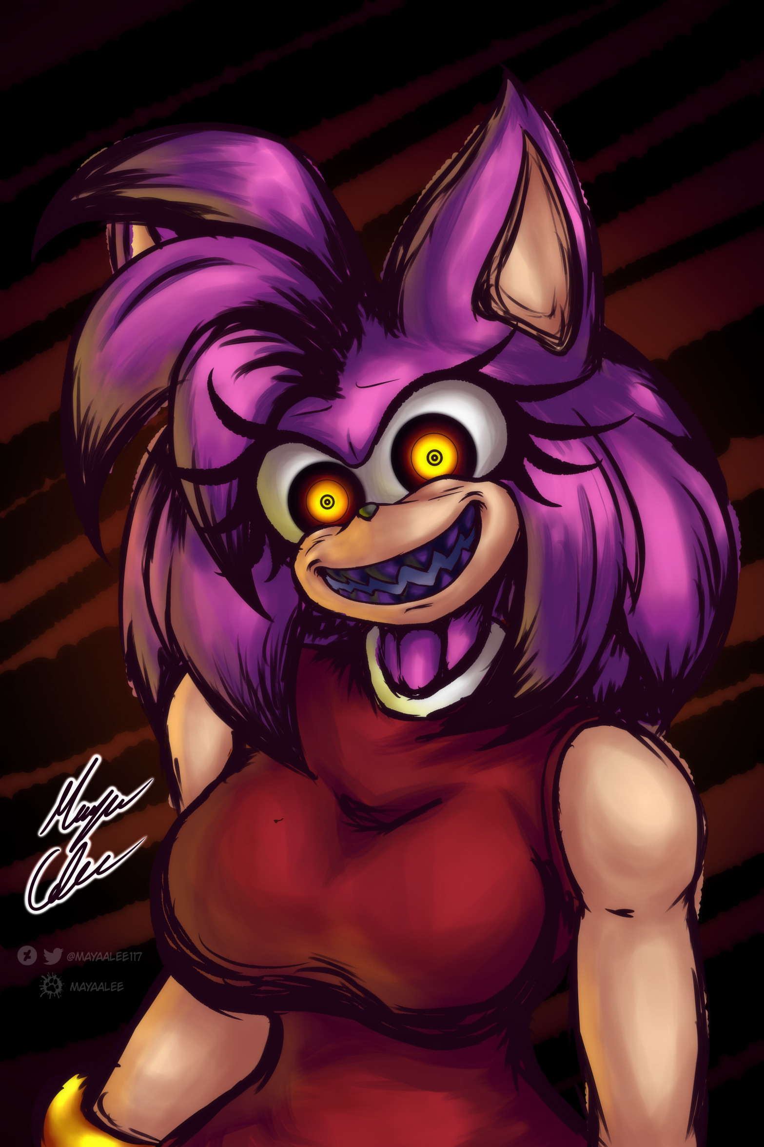 Possessed Amy Redraw - Artwork by MayaAlee -- Fur Affinity [dot] net