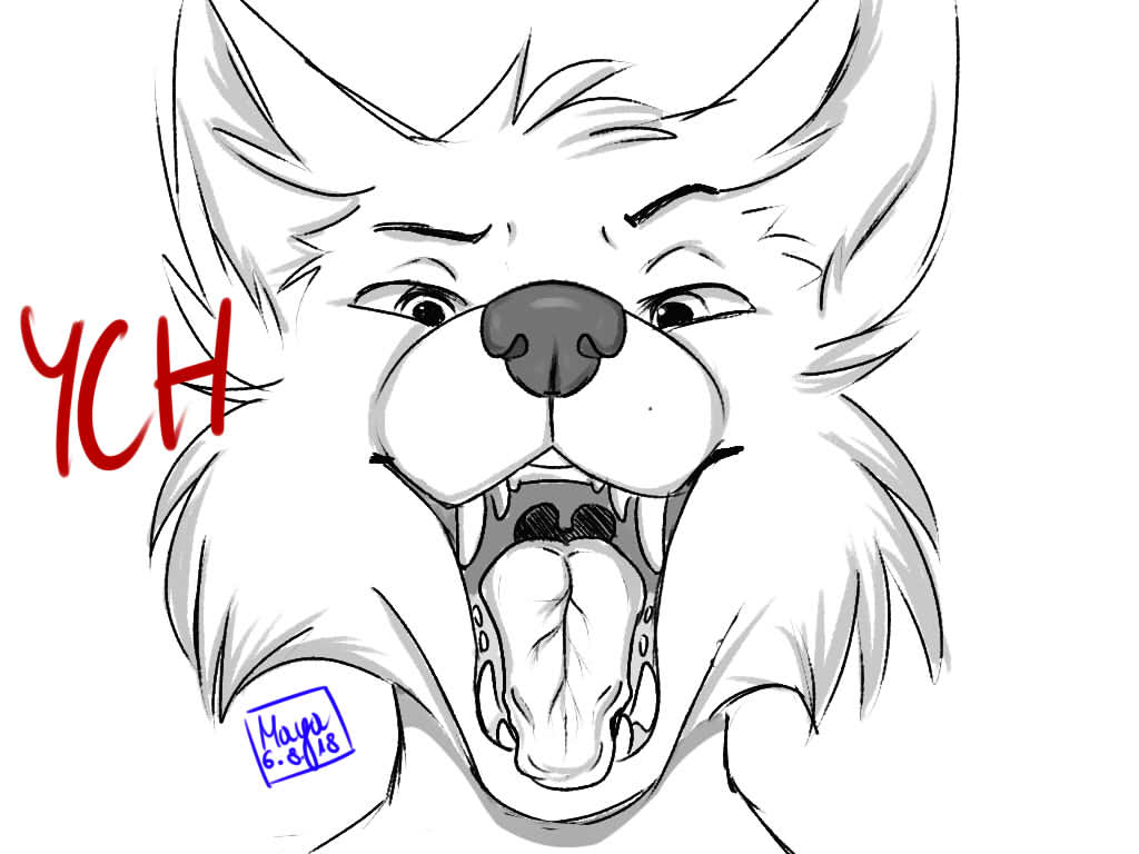 Mawshot headshot YCH (CLOSED) by MayaWolf -- Fur Affinity [dot] net