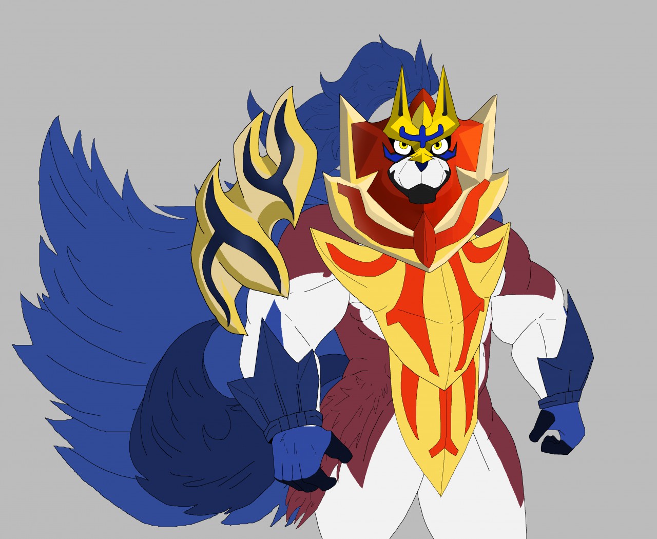 Zamazenta by Masterxvmon -- Fur Affinity [dot] net