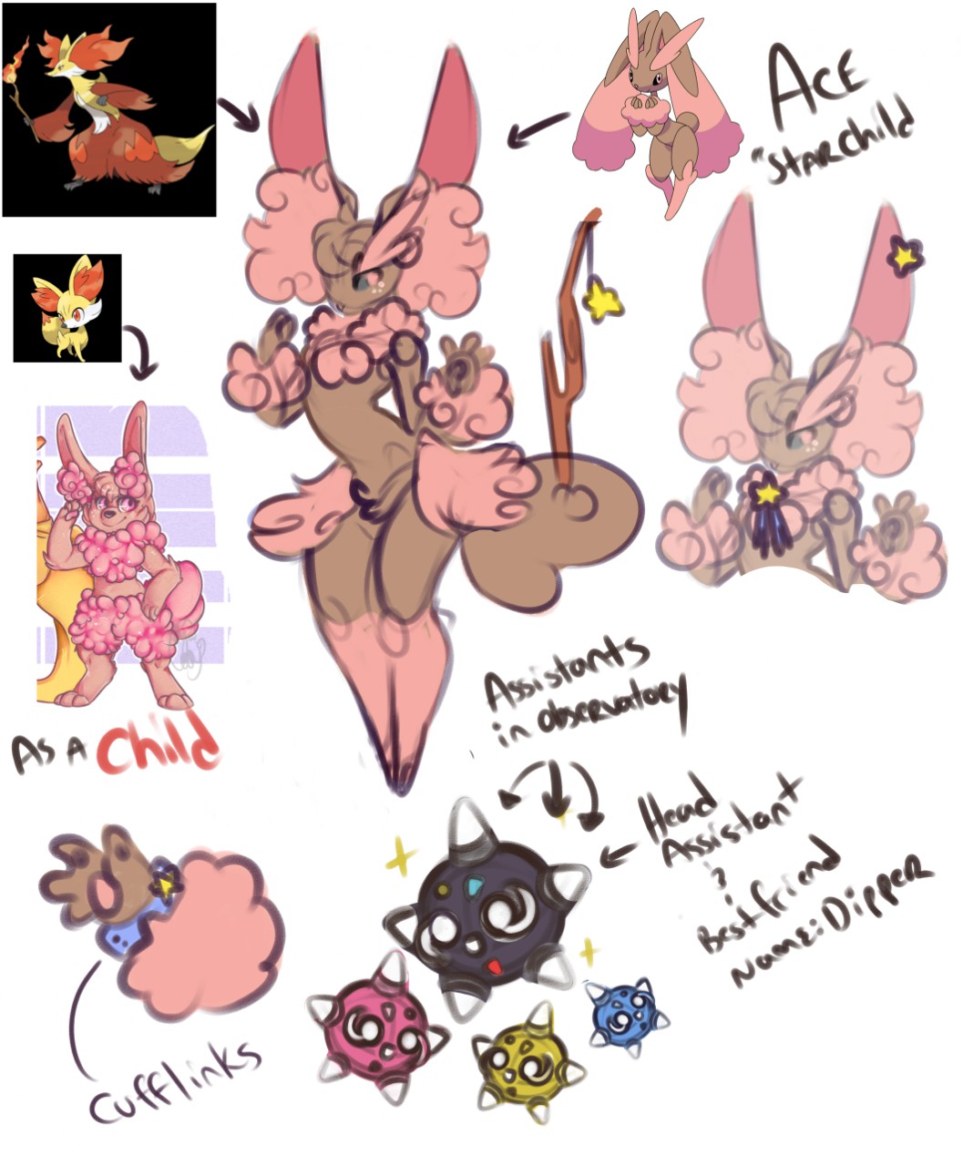 Starchild Lopunny concept art by mcpippypants -- Fur Affinity [dot