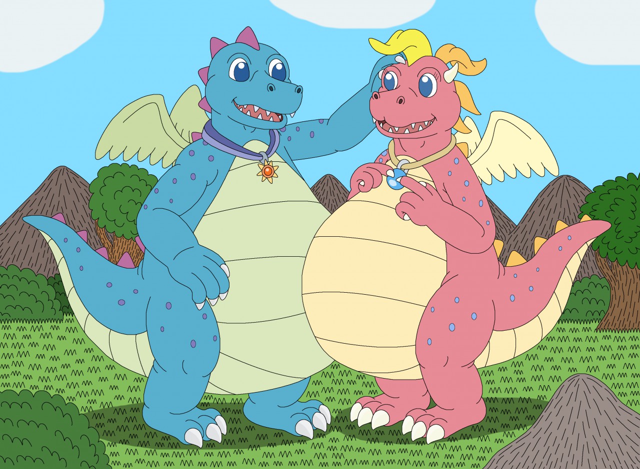Ord and Cassie the big dragons. 