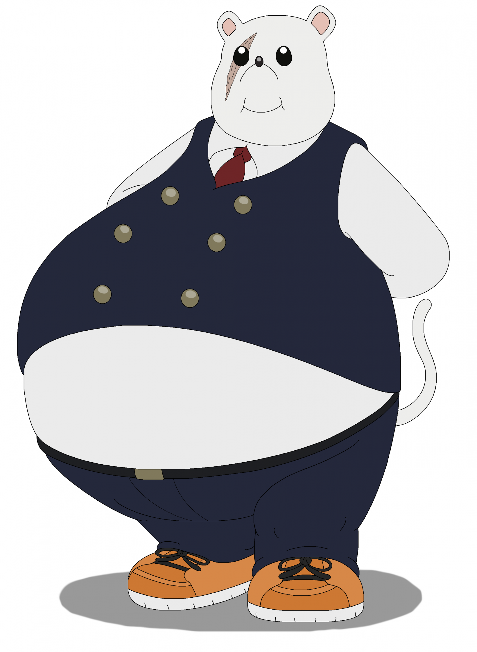 Fat Principal Nezu by MCsaurus -- Fur Affinity [dot] net