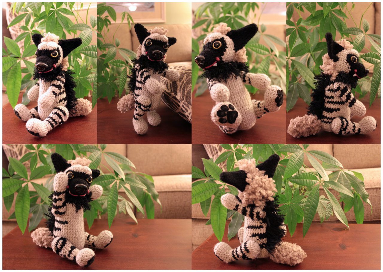 Striped clearance hyena plush