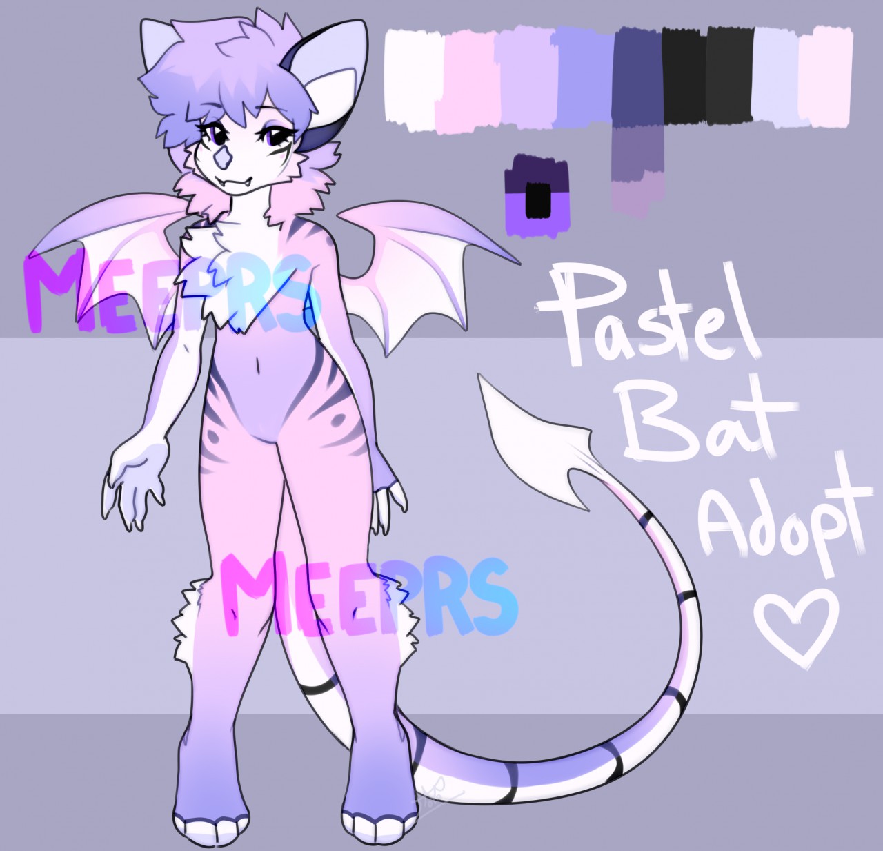 Pastel Bat Adopt ☆ by Meeprs -- Fur Affinity [dot] net