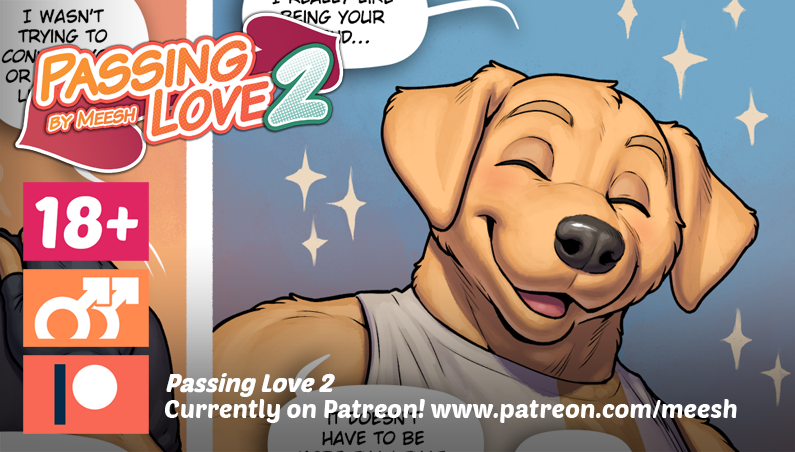 "Passing Love 2 Page 5" is up on my Patreon! 