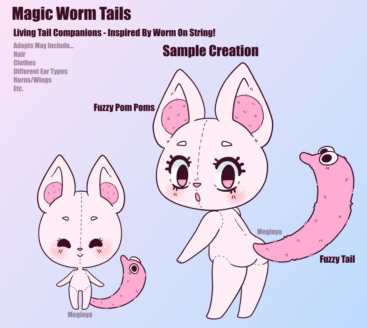 Magic Worm Tails (New Name - Wormadings) by Megina -- Fur Affinity [dot] net