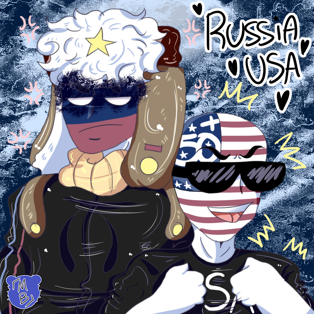 FAN-ART] Countryhuman - Russia and USA by MegsyBolton -- Fur Affinity [dot]  net