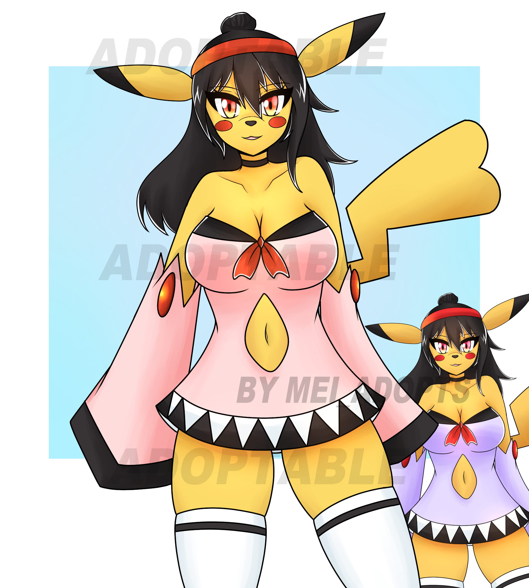 Pikachu Girl Adoptable Auction by Mei_Adopts -- Fur Affinity [dot] net