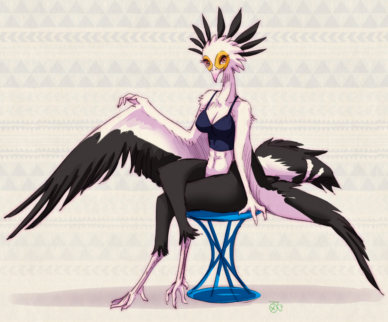 A Callipygous Bird by Lousey~ -- Fur Affinity [dot] net